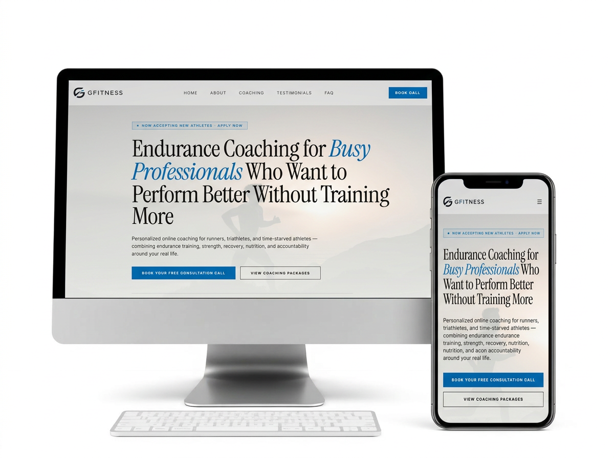 Redesign of a personal trainer online coaching website